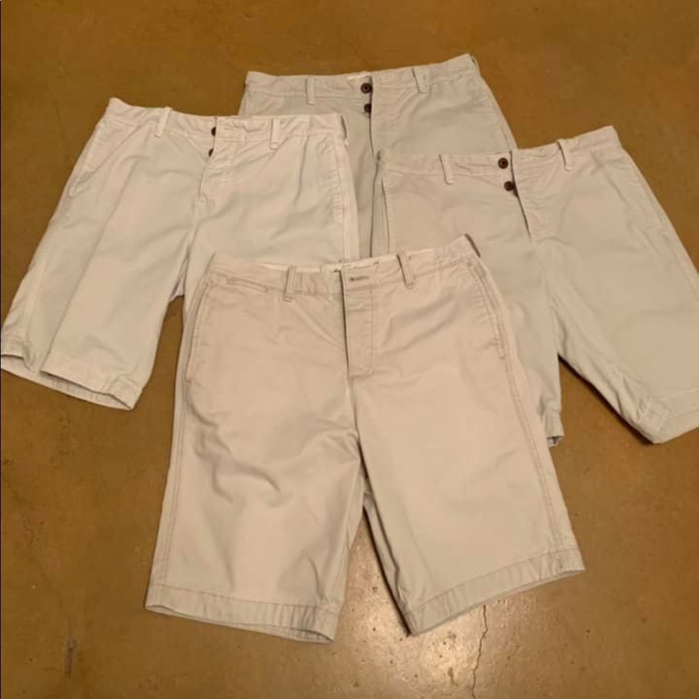 Kaki Button Fly Shorts Hollister & Abercrombie